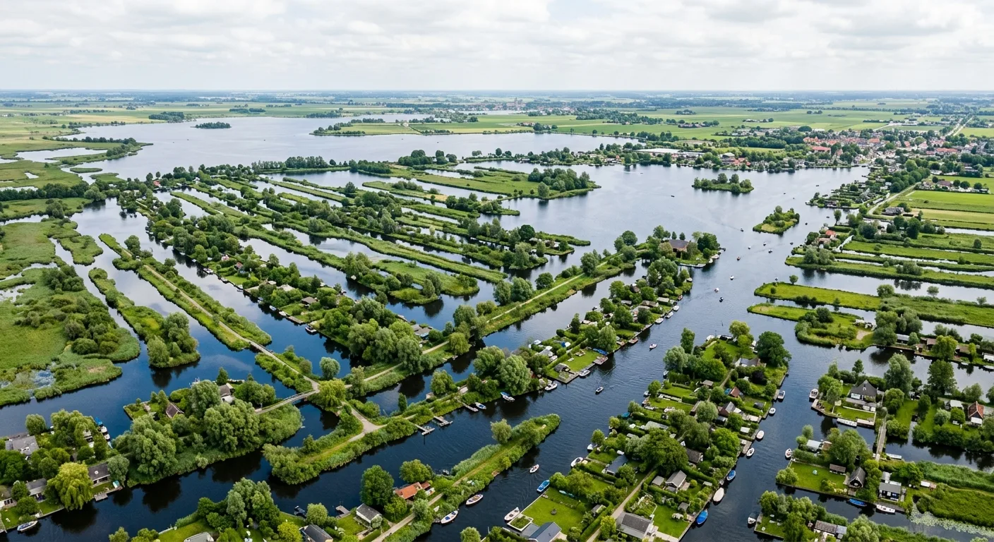 Luchtfoto van de Reeuwijkse Plassen